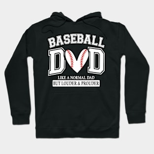 Baseball Dad Like A Normal Dad But Louder And Prouder Hoodie